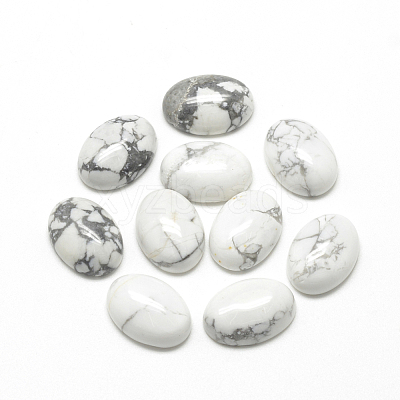 Natural Howlite Cabochons G-R415-13x18-29-1