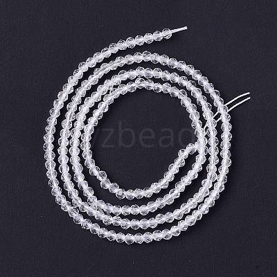 Transparent Glass Beads Strands GLAA-C019-01A-33-1