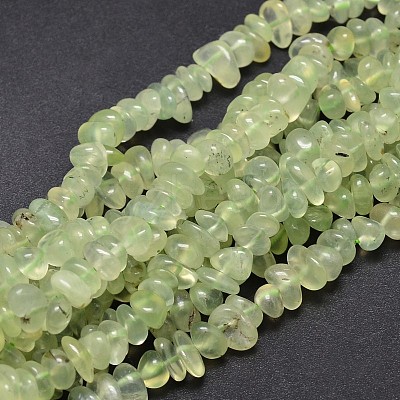 Natural Prehnite Chip Beads Strands G-E271-99-1