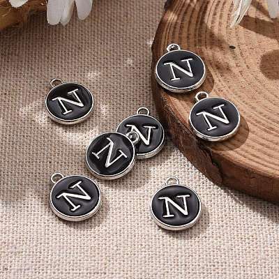 Platinum Plated Alloy Charms X-ENAM-S118-02N-P-1
