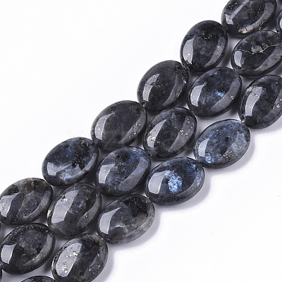 Natural Larvikite Beads Strands G-S359-001-1