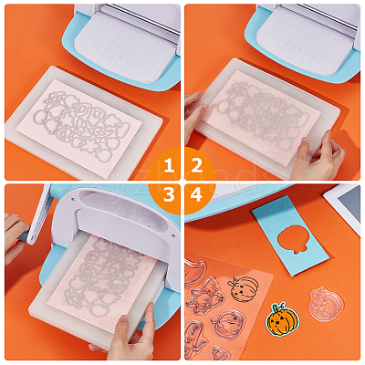 1Pc Halloween Theme PVC Plastic Clear Stamps DIY-CP0008-83-1