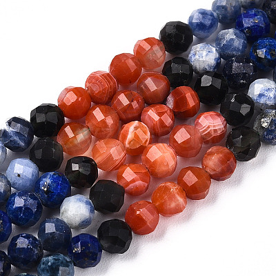 Natural & Synthetic Mixed Gemstone Beads Strands G-D080-A01-01-10-1