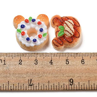 Imitation Food Resin Decoden Cabochons X-CRES-R199-04-1