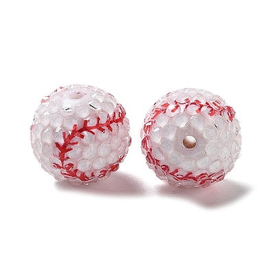 Resin Rhinestone Beads RESI-WH20005-011A-1