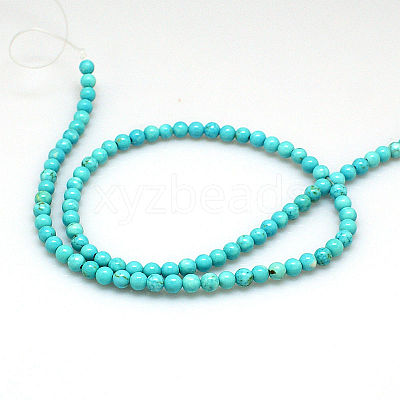 Natural Magnesite Beads Strands TURQ-P027-69-8mm-1