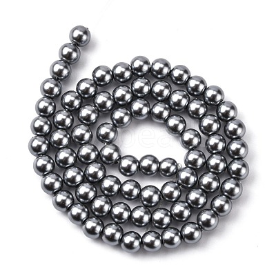 Eco-Friendly Grade A Glass Pearl Beads HY-J002-6mm-HX021-1