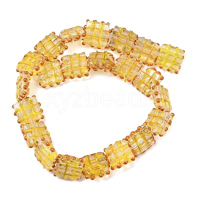 Handmade Gold Sand Lampwork Beads LAMP-L082-01B-1