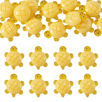 12Pcs Luminous Resin Cabochons RESI-TA0004-55E-1