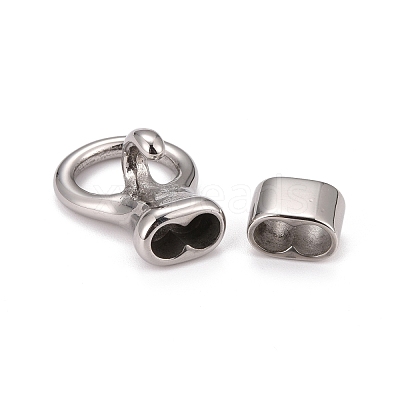 Tarnish Resistant 304 Stainless Steel Hook Clasps STAS-F122-27P-1