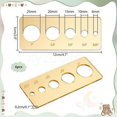 Acrylic Safety Eye Insertion Tool for Toy Making TOOL-WH0127-45C-1