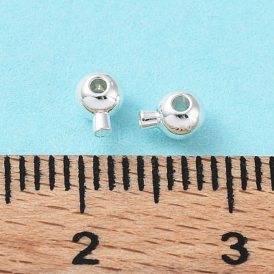 Brass Crimp Beads KK-Z030-16A-S-1