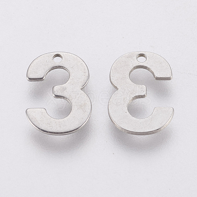 Tarnish Resistant 201 Stainless Steel Charms STAS-F175-01P-3-1