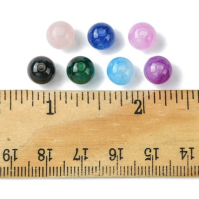 25Pcs Round Imitation Cat Eye Resin Beads RESI-FS0001-65C-1