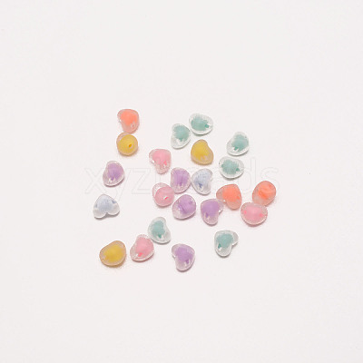 Frosted Transparent Acrylic Beads FACR-CJC0005-02-1