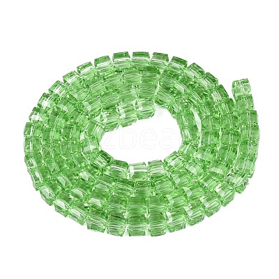 Transparent Glass Beads Strands GLAA-R041-8x8mm-A14-1