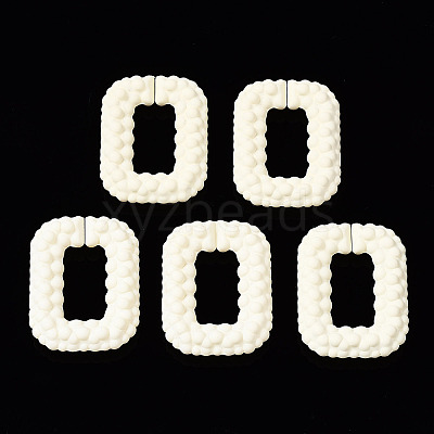 Spray Painted CCB Plastic Linking Rings CCB-Q091-009F-1