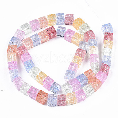 Crackle Glass Beads GLAA-S192-005A-1