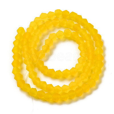 Imitate Austrian Crystal Frosted Glass Beads Strands EGLA-A039-T2mm-MD22-1