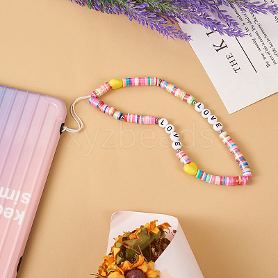 10 Strands 10 Colors Handmade Polymer Clay Beads Strands CLAY-TA0001-20-1