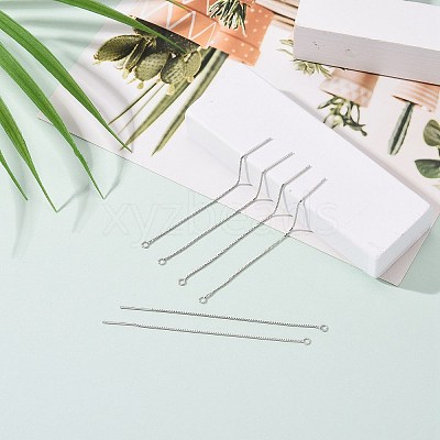 925 Sterling Silver Ear Stud Findings STER-G022-04G-1