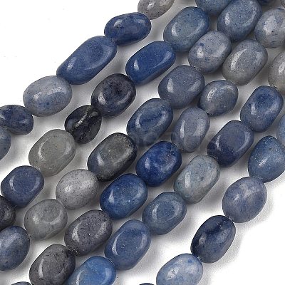 Natural Blue Aventurine Beads Strands GG-C286-A32-1