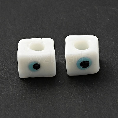 Handmade Evil Eye Lampwork European Beads LAMP-G143-06C-1