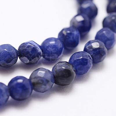 Natural Sodalite Beads Strands X-G-D840-19-4mm-1
