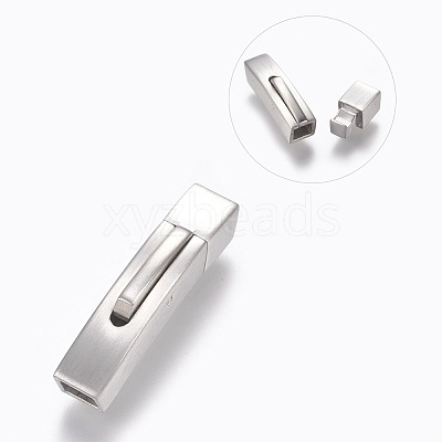 304 Stainless Steel Bayonet Clasps STAS-O114-046MP-B-1