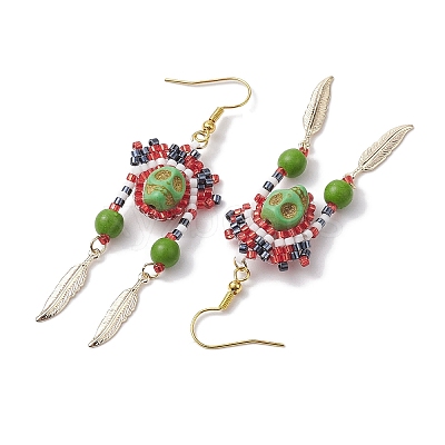Iron Dangle Stud Earring EJEW-MZ00189-02-1