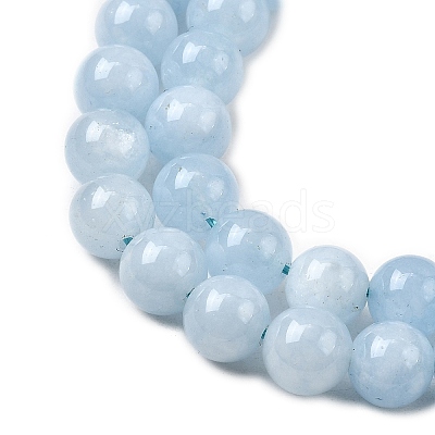 Natural Chalcedony Beads Strands G-S333-8mm-004-1-1