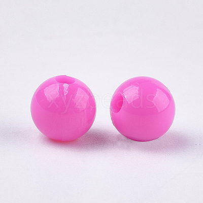 Opaque Plastic Beads KY-T005-6mm-617-1