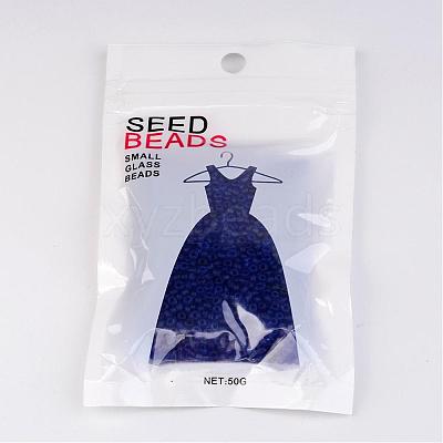 8/0 Frosted Round Glass Seed Beads X-SEED-A008-3mm-M8-1