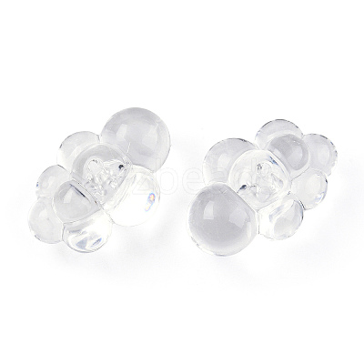 Transparent Acrylic Beads X-TACR-T026-01-1