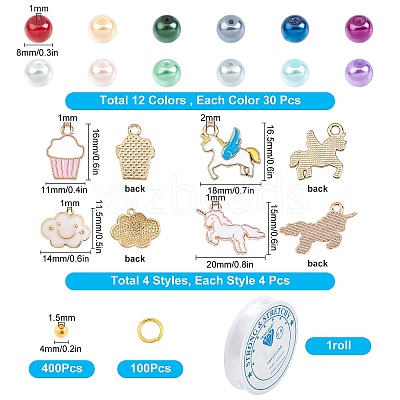 DIY Stretch Bracelet Making Kits DIY-SC0010-77-1