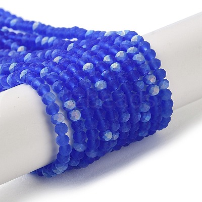 Imitation Jade Glass Beads Strands EGLA-A034-T2mm-MB31-1