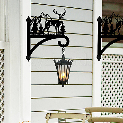 Iron Hanging Plant Hanger Bracket HJEW-WH0095-017-1