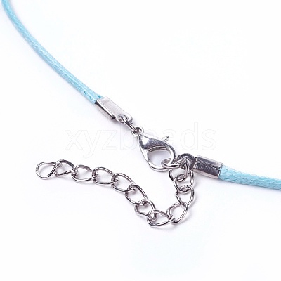 Waxed Cord Necklace Making X-NCOR-T001-M-1