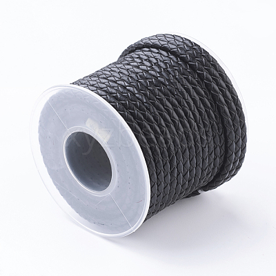 Round Braided Leather Cord WL-G002-01A-1