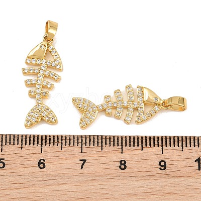 Brass Micro Pave Cubic Zirconia Pendants CU-CBA415D-09G-01-1