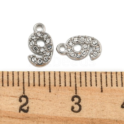 304 Stainless Steel Pendants STAS-L080-002P-09-1