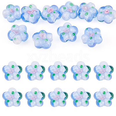 10Pcs Handmade Lampwork Beads LAMP-TADJ0001-01F-1