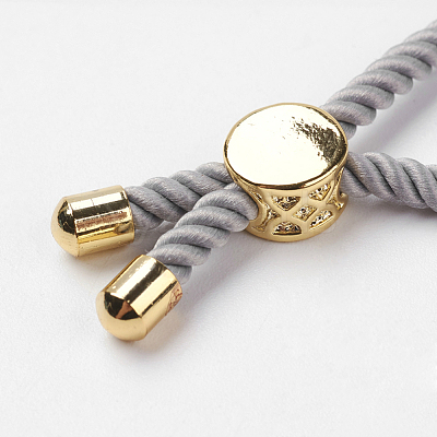 Nylon Twisted Cord Bracelet Making MAK-K007-05G-1