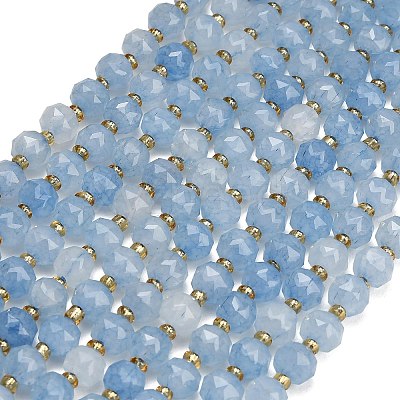 Dyed Imitation Jade Glass Beads Strands GL-Z001-02B-1