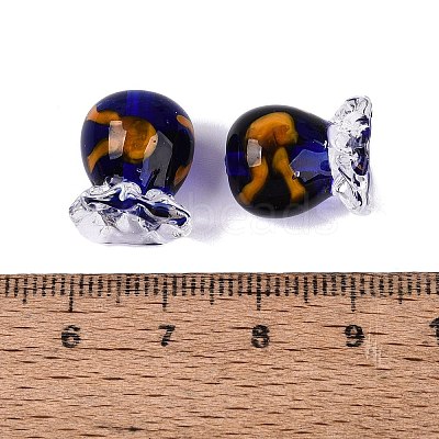 Inner Flower Handmade Lampwork Beads LAMP-Q039-13F-1