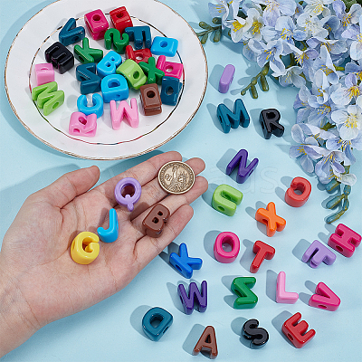 2 Sets 52Pcs Opaque Acrylic Beads OACR-SP0001-89-1