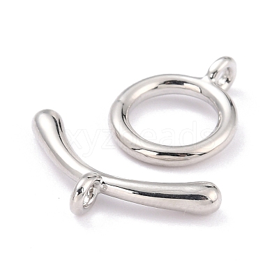 Rack Plating Brass Toggle Clasps KK-B036-09P-1