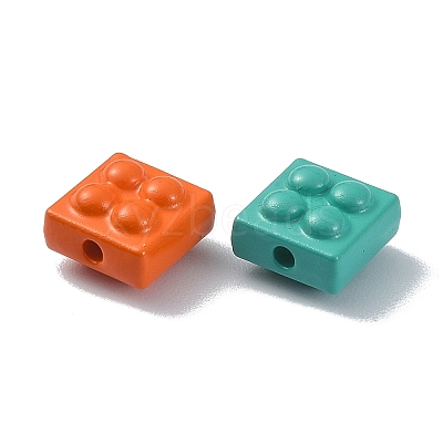 Spray Painted Alloy Beads PALLOY-Q445-05-1