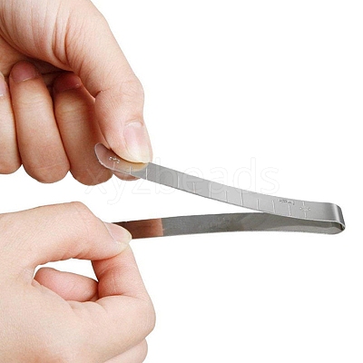 Stainless Steel Sewing Clip Cloth Ruler PW-WG94438-01-1