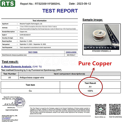Round Copper Wire for Jewelry Making CWIR-BC0002-07-1